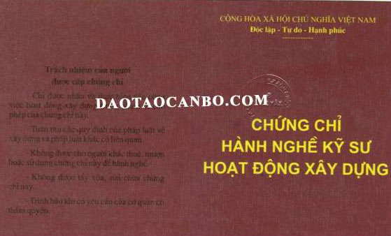 chứng chỉ hành nghề thiết kế cơ điện