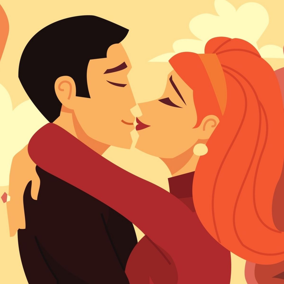 Girl kissing boys forehead pics