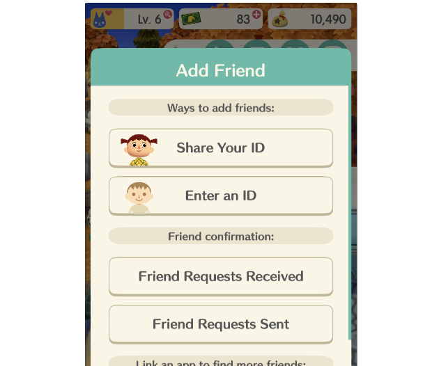 Where to enter friend code