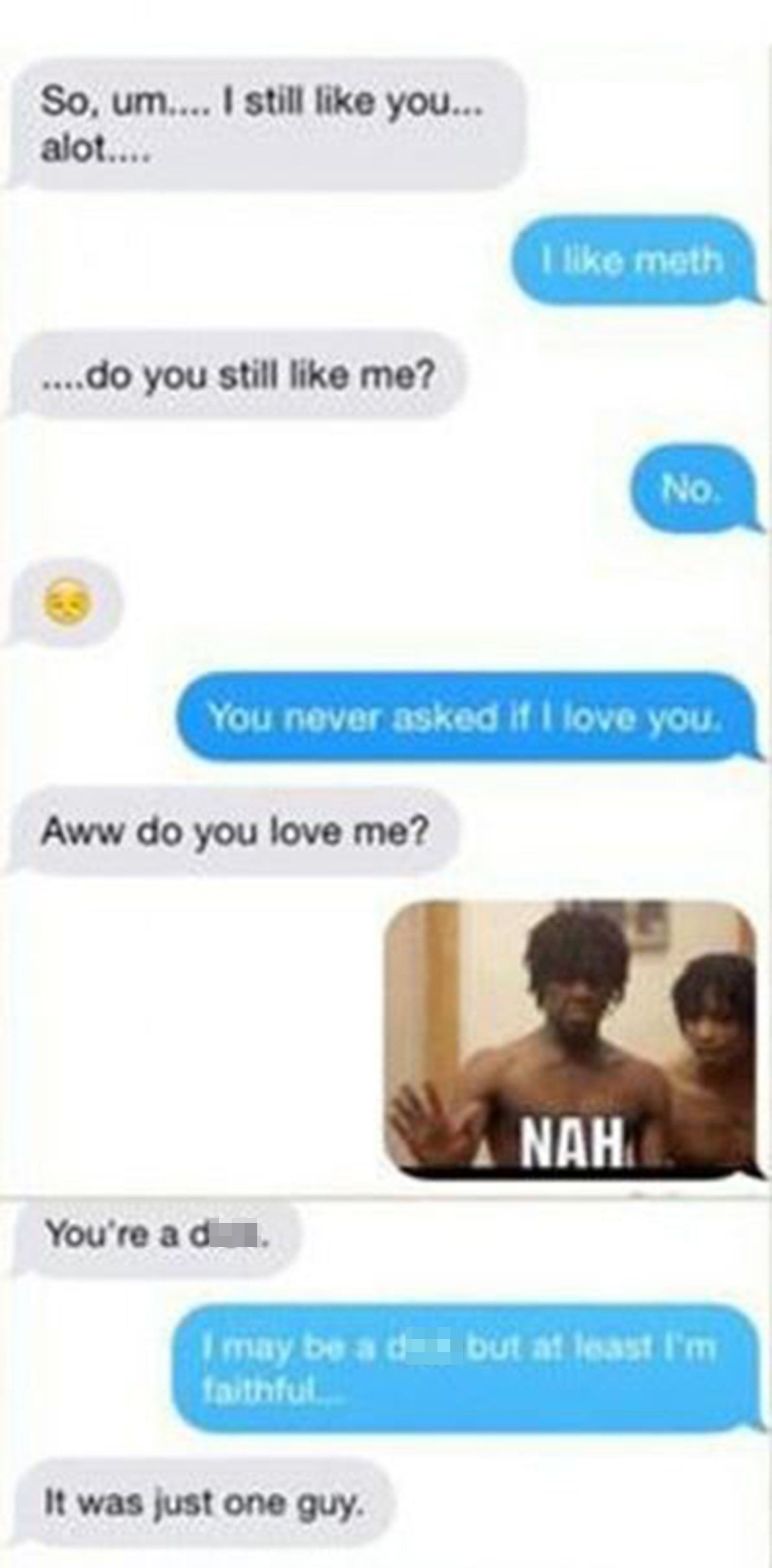 Man in relationship flirting